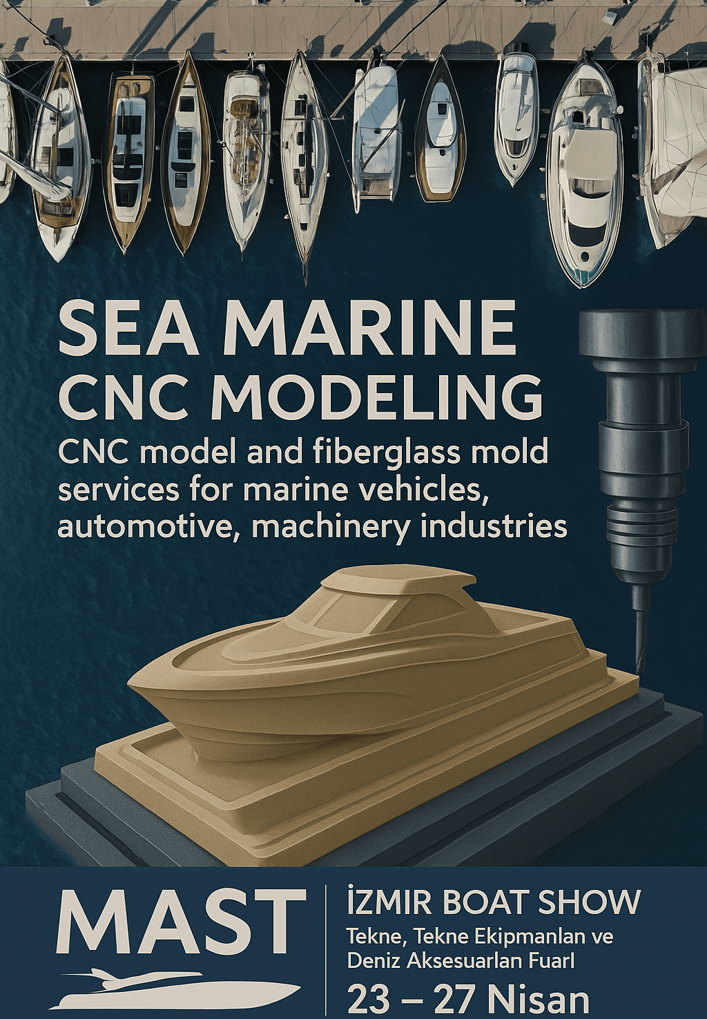 SEA MARINE CNC  MAST 2025 İzmir’de 5 Eksenli Teknolojisiyle Fark Yaratıyor